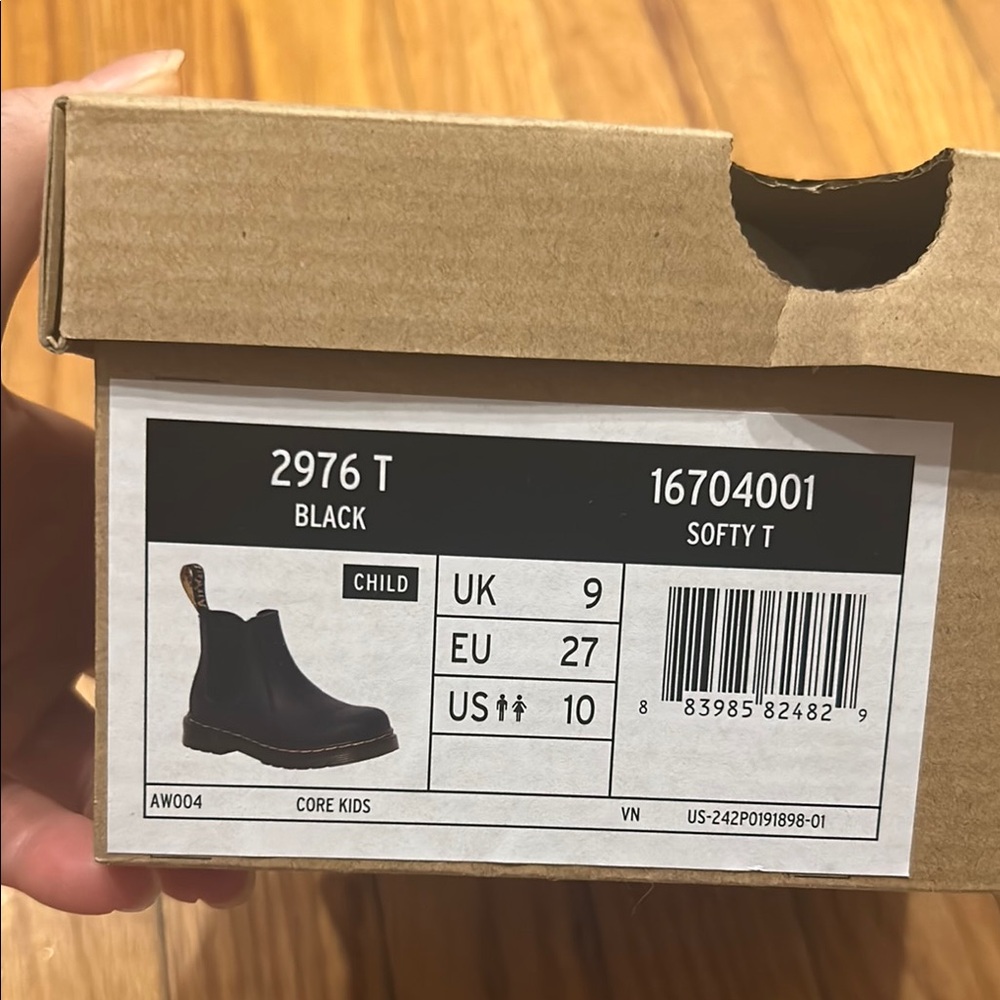 Dr. Martens Black Kids Chelsea Boots